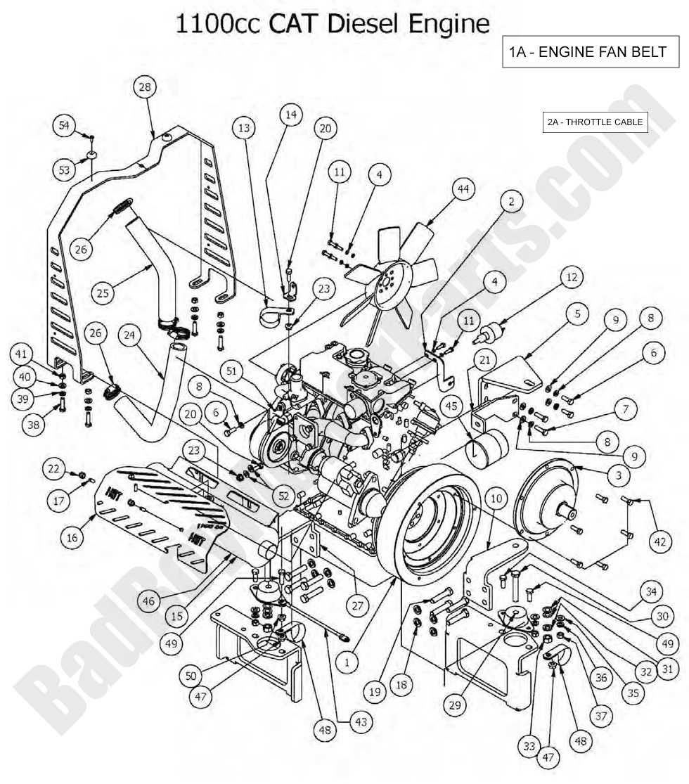 2016 Diesel 1100cc - Engine - CAT Diesel Engine Assembly